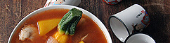 Miso soep met courgette en kip