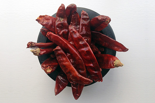 gedroogde chilipepers