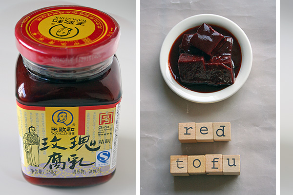 gefermenteerde rode tofu op tokotheek