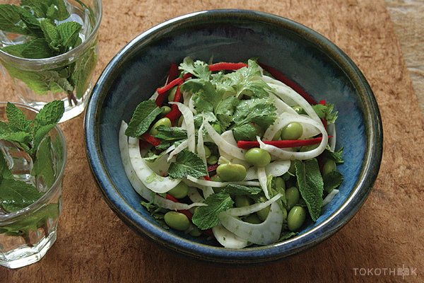 jonge sojabonen salade op tokotheek edamame salade op tokotheek